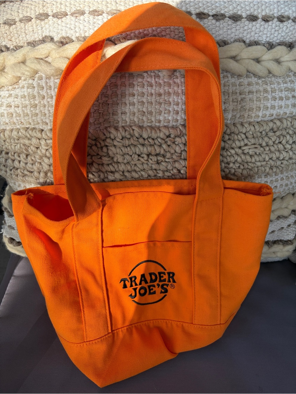 Trader Joes mini canvas tote - - Picture 1 of 7